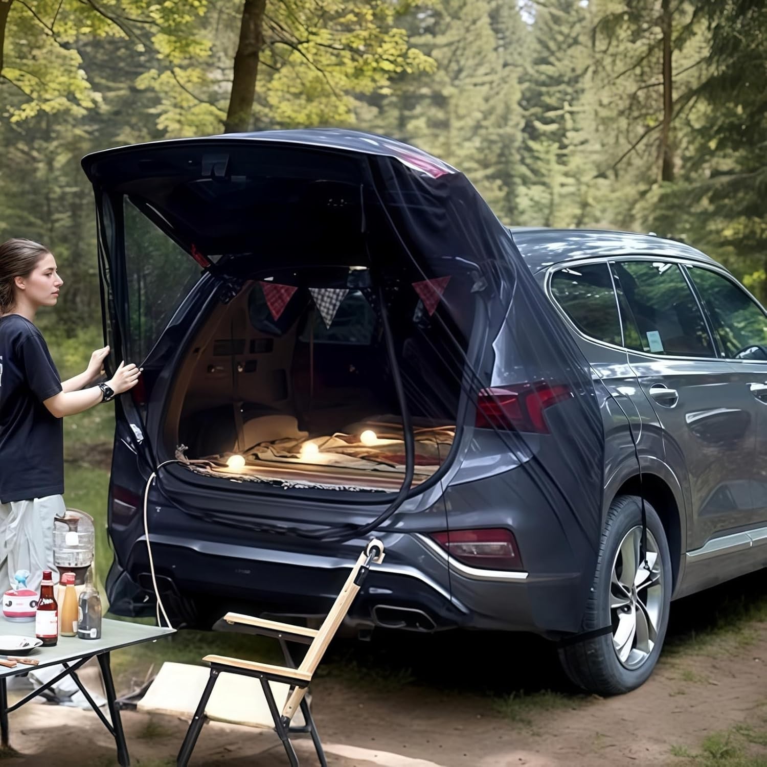 Universal Tailgate Mesh Screen for SUV & Van – Ventilation & Mosquito Protection