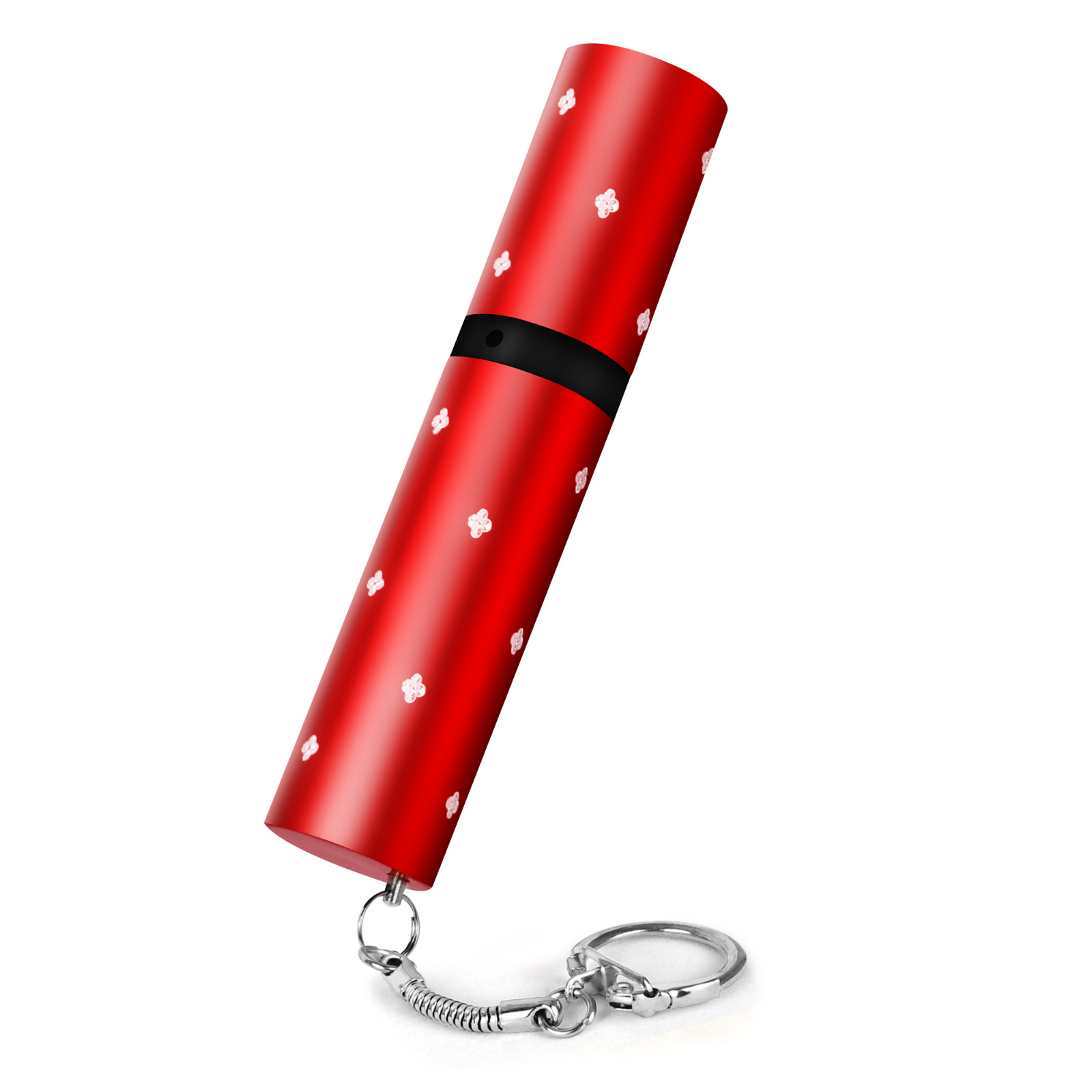 Lipstick-Shaped Self-Defense Device with 110 Lumen Flashlight & Keychain