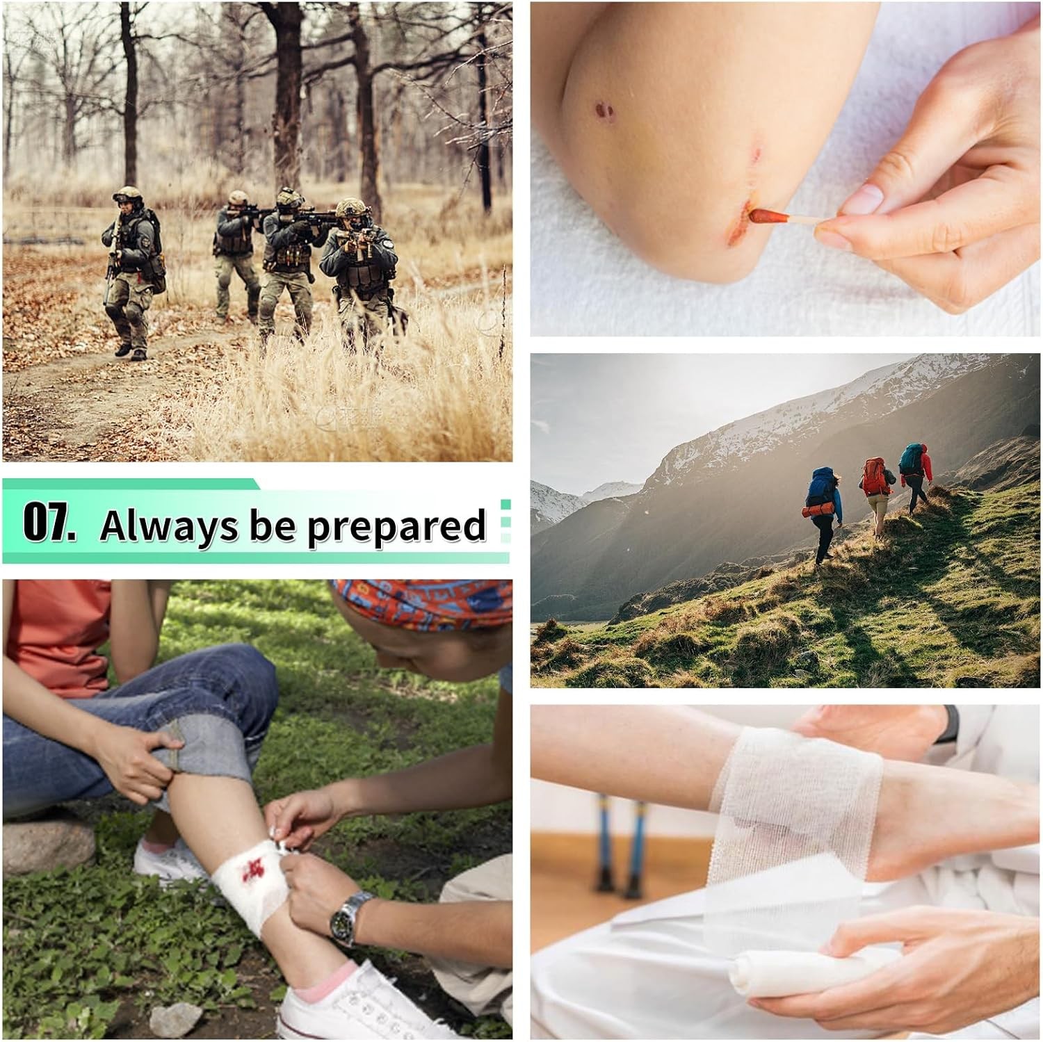 171PCS Survival First Aid Kit with Survival Gear, First Aid Supplies, Emergency