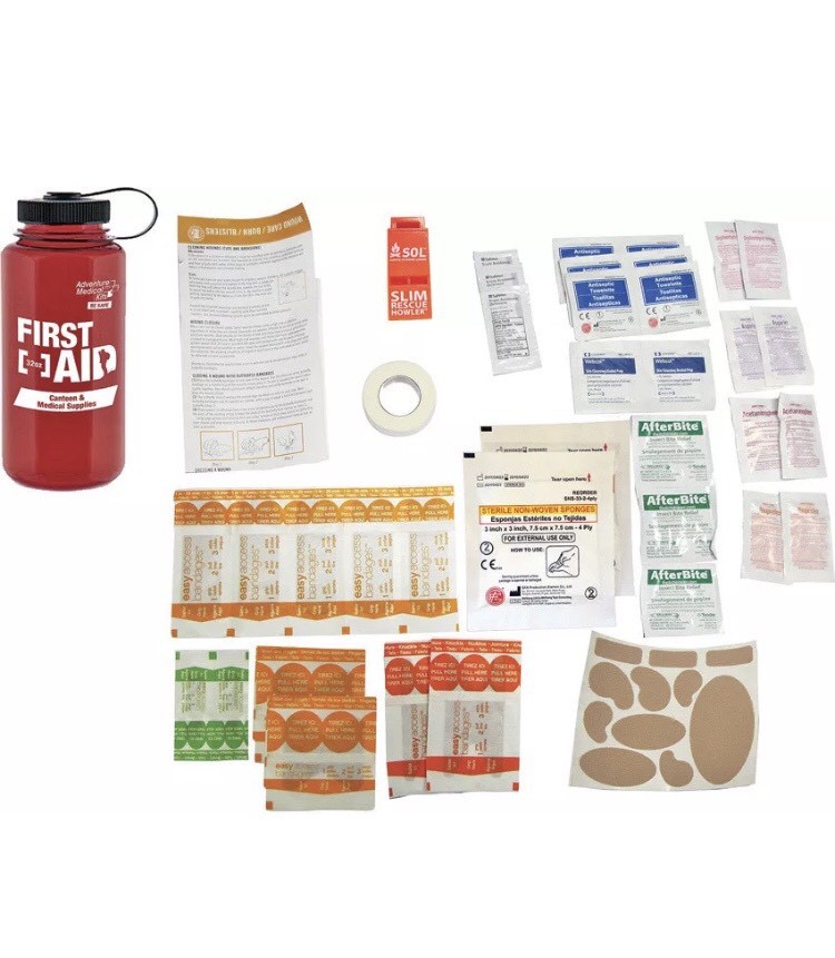 Adventure Medical Kits Adventure First Aid 32 oz Kit 0120-0215 New Water Bottle