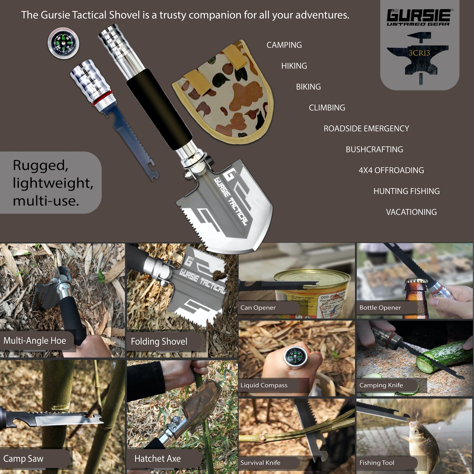 Best Techie Gifts For Men Camping Hiking Hunting Fishing Survival Gear Kit – USA
