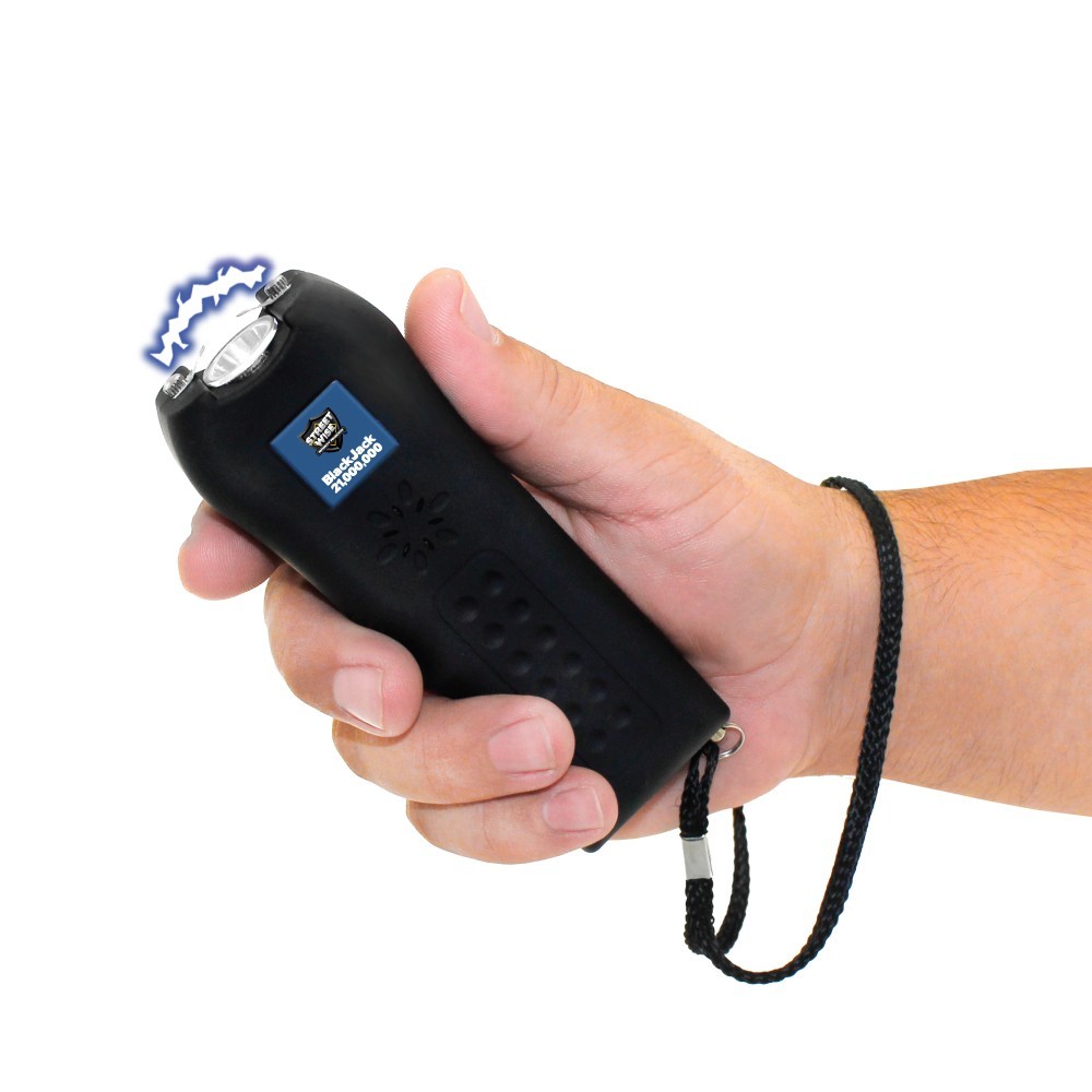 Stun Gun Rechargeable Streetwise 21,000,000 Volt w/ Flashlight 120dB Alarm New