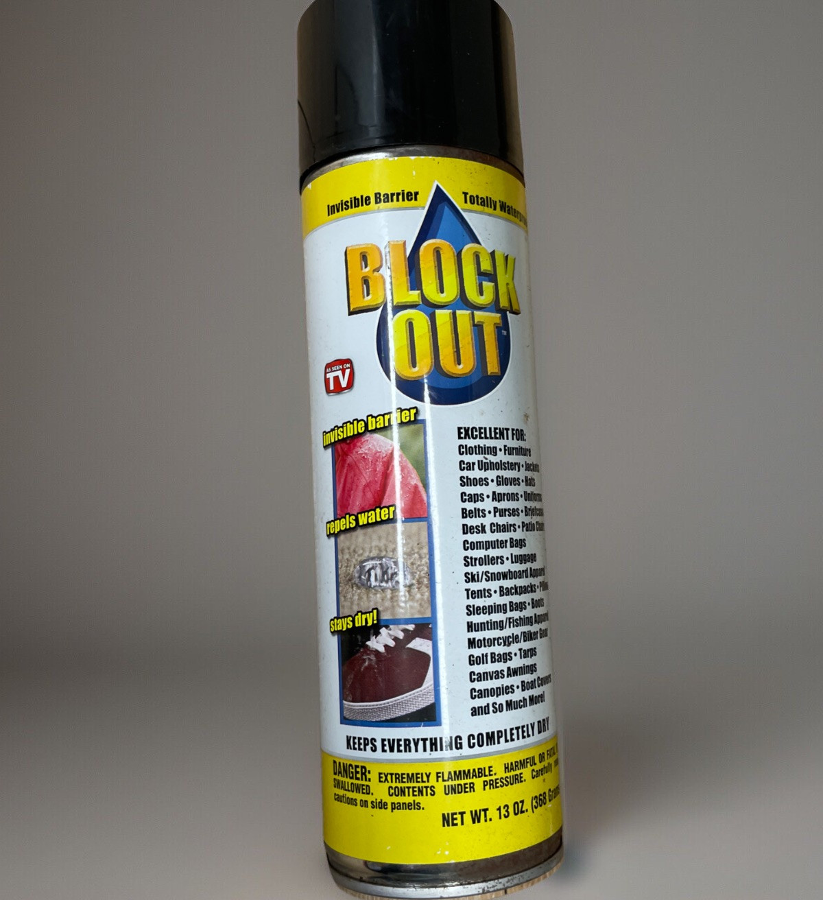 ✨ BLOCK OUT Waterproofing Spray – 13oz Jumbo Can! 💦🛡️ ✨