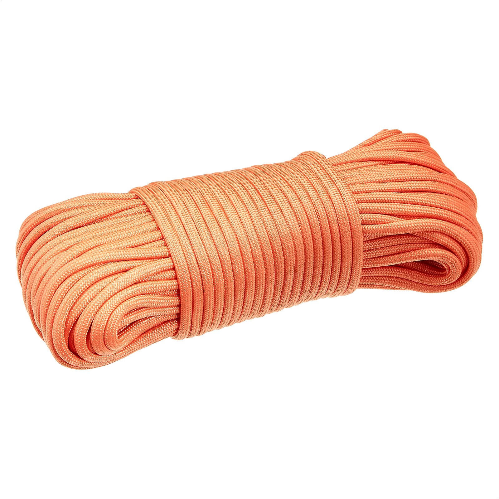 Amazon Basics 550 Type III Paracord, 7-Strand Nylon 5/32 in x 100 ft, Orange