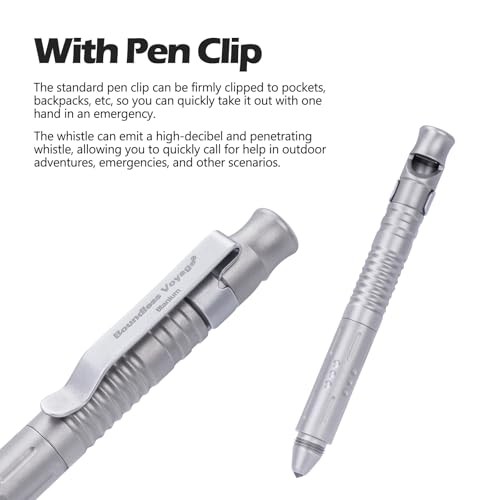 Titanium Pen 3-in-1 Multitool – Survival EDC Pen with Glass Breaker &