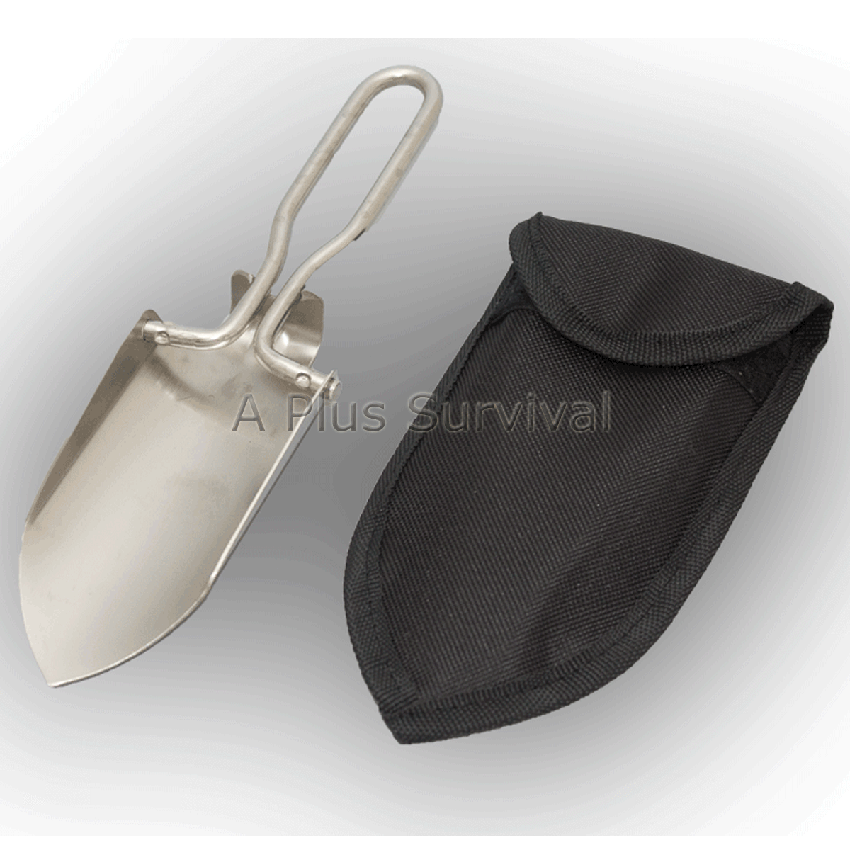 9″ Folding Stainless Steel Folding Shovel Trowel Camping Survival Emergency