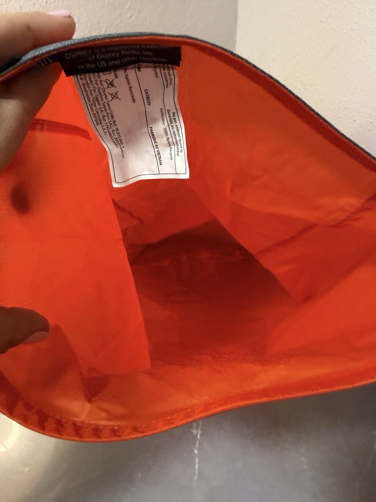Osprey Ultralight Dry Sack 12L Outdoor Camping Hiking Expandable Packing Orange