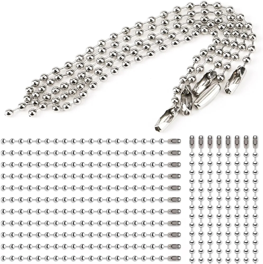 10 – 100 PCS Stainless Steel 3.5″ Ball Chain For P38 & P51 Can Openers