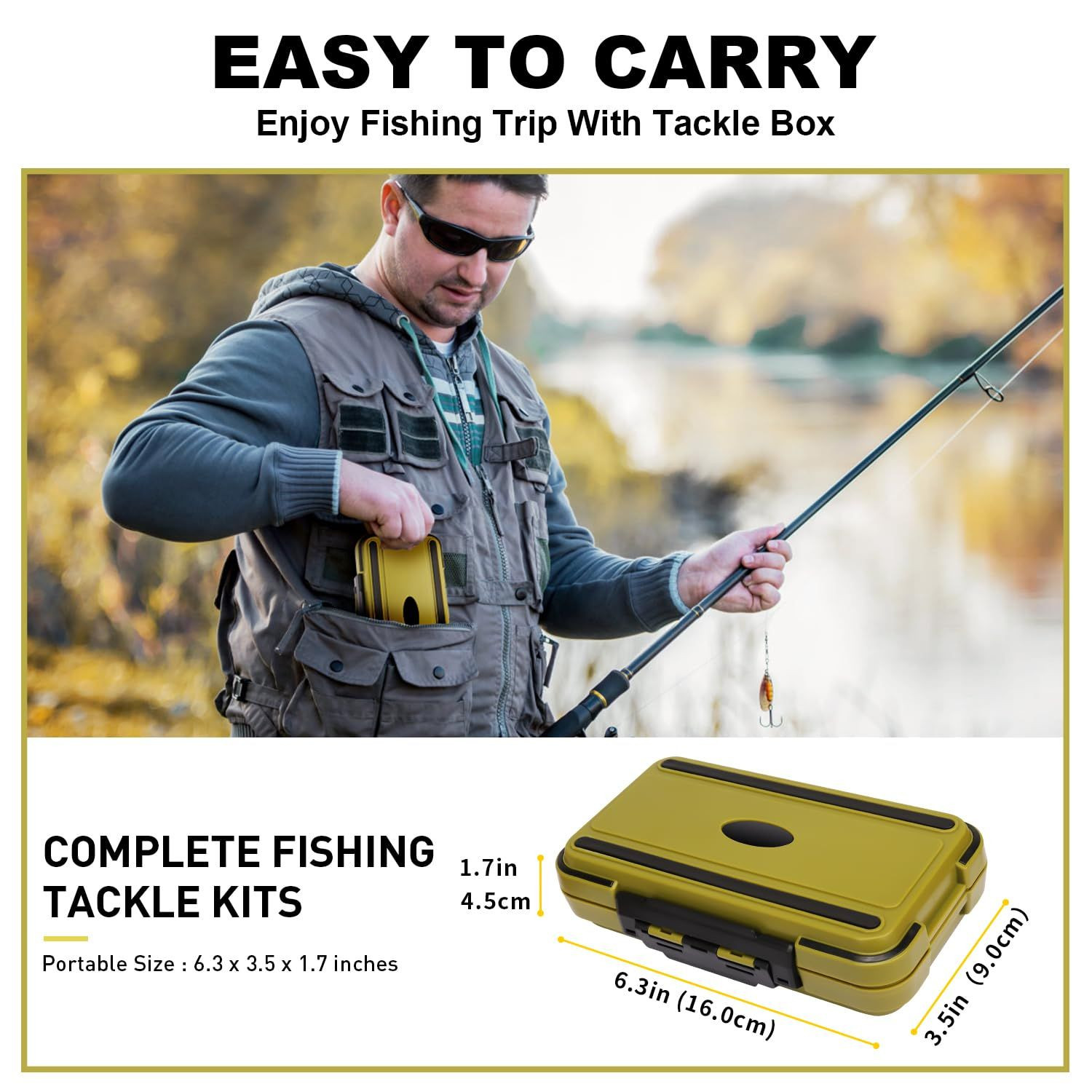 GOTOUR Fishing Lures D-265 pcs Tackle Kit, Pro Kit