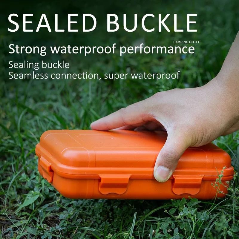 Outdoor Survival Kit Edc Waterproof Hard Case Sealed Storage Box Fishing Tools