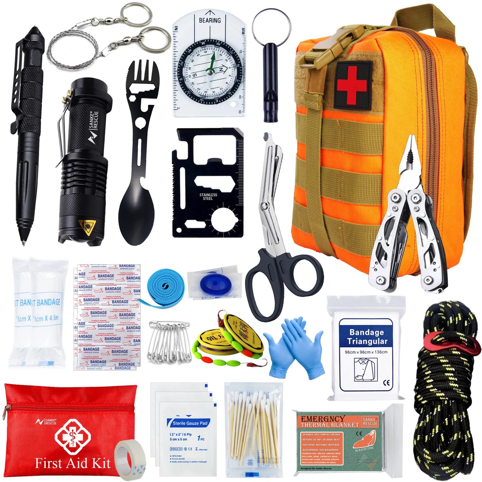Survival First Aid Kit – Molle Emergency Bag for Camping, Hiking, Edc, Ifak