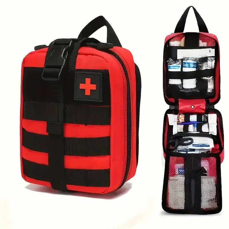 205pcs Universal First Aid Kit for Home, Travel, Outdoor & Emergency. Compact…
