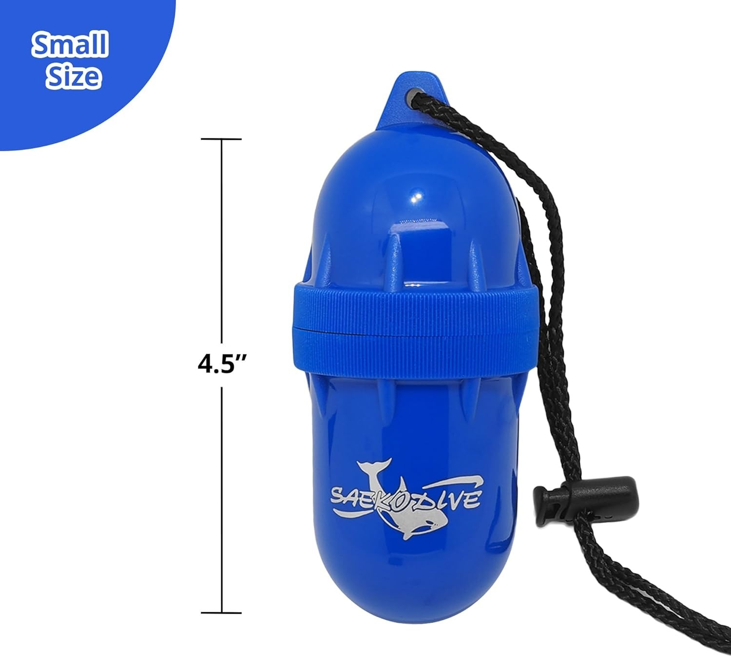 Cylinder Dry Box with Lanyard – Waterproof Container, Watertight Key Pouch Ho…