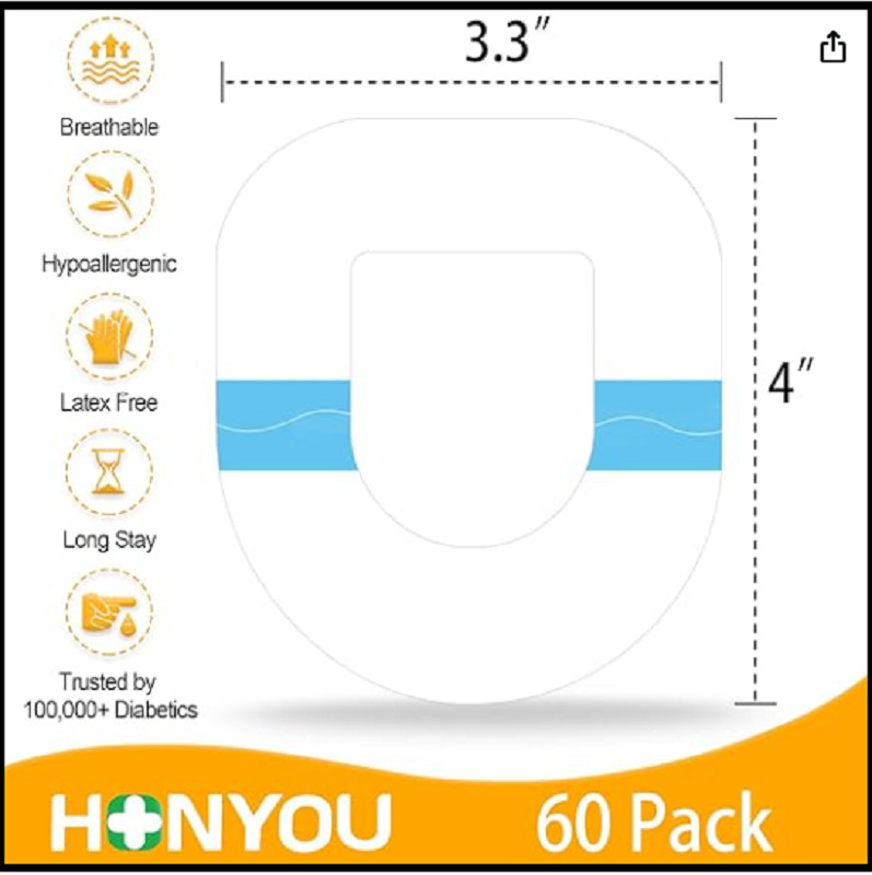 60Pack Omnipod 5 Adhesive Patches Waterproof & Sweatproof Long Last fo…