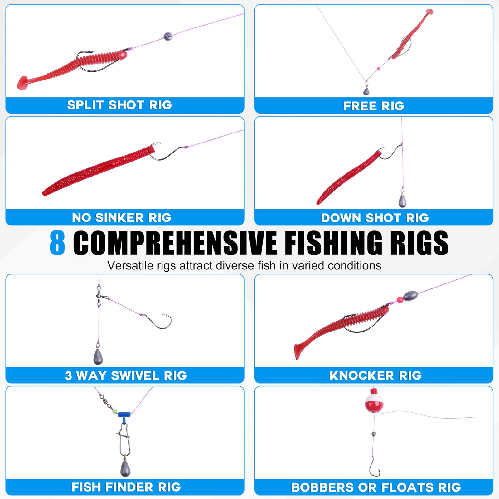 277pcs Fishing Accessories Kit, Tackle Box with Hooks Orange