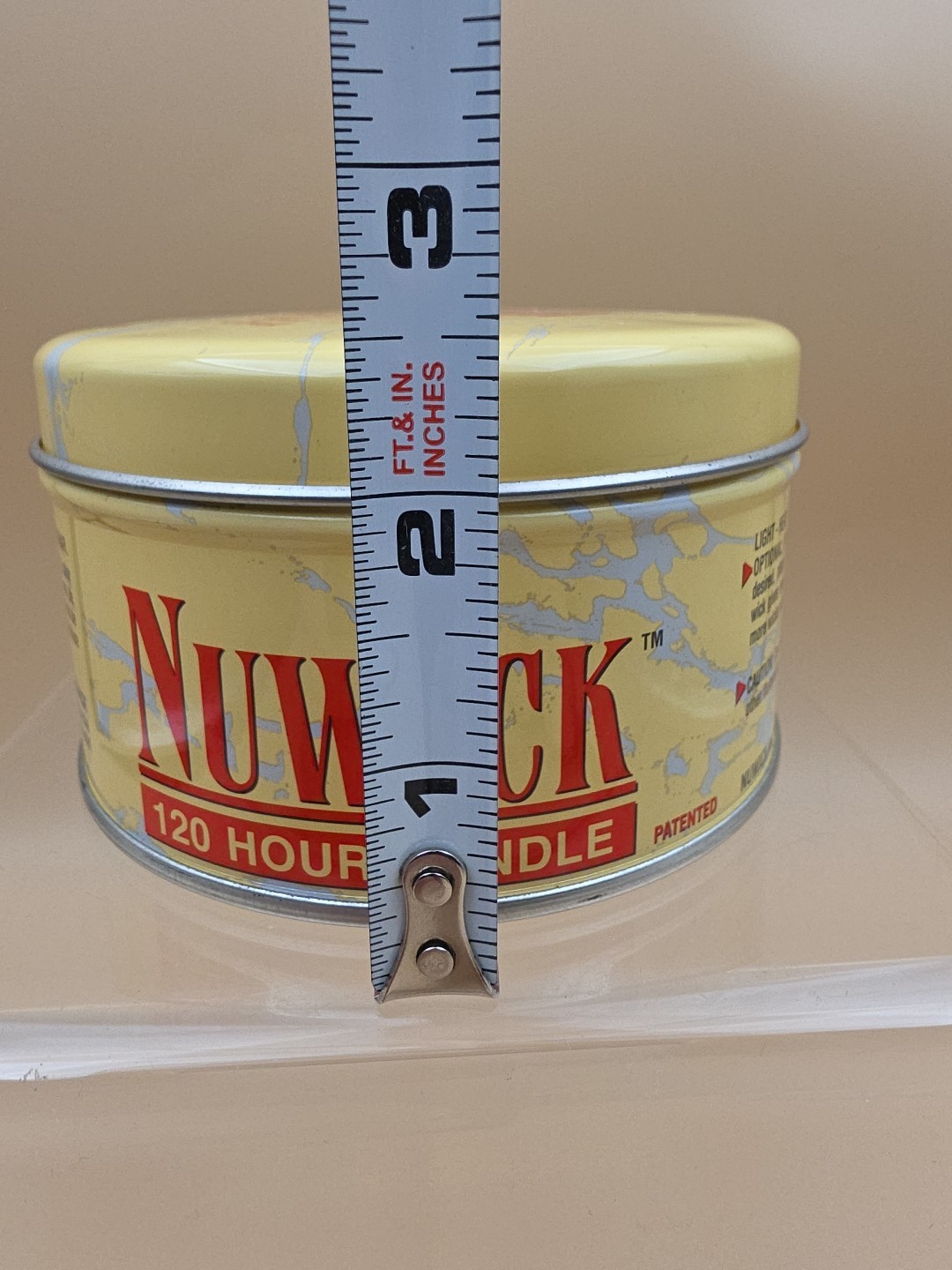 NUWICK 120 Hour Emergency Candle/Moveable Wicks Reusable/Light/Heat/Cook – 14 oz
