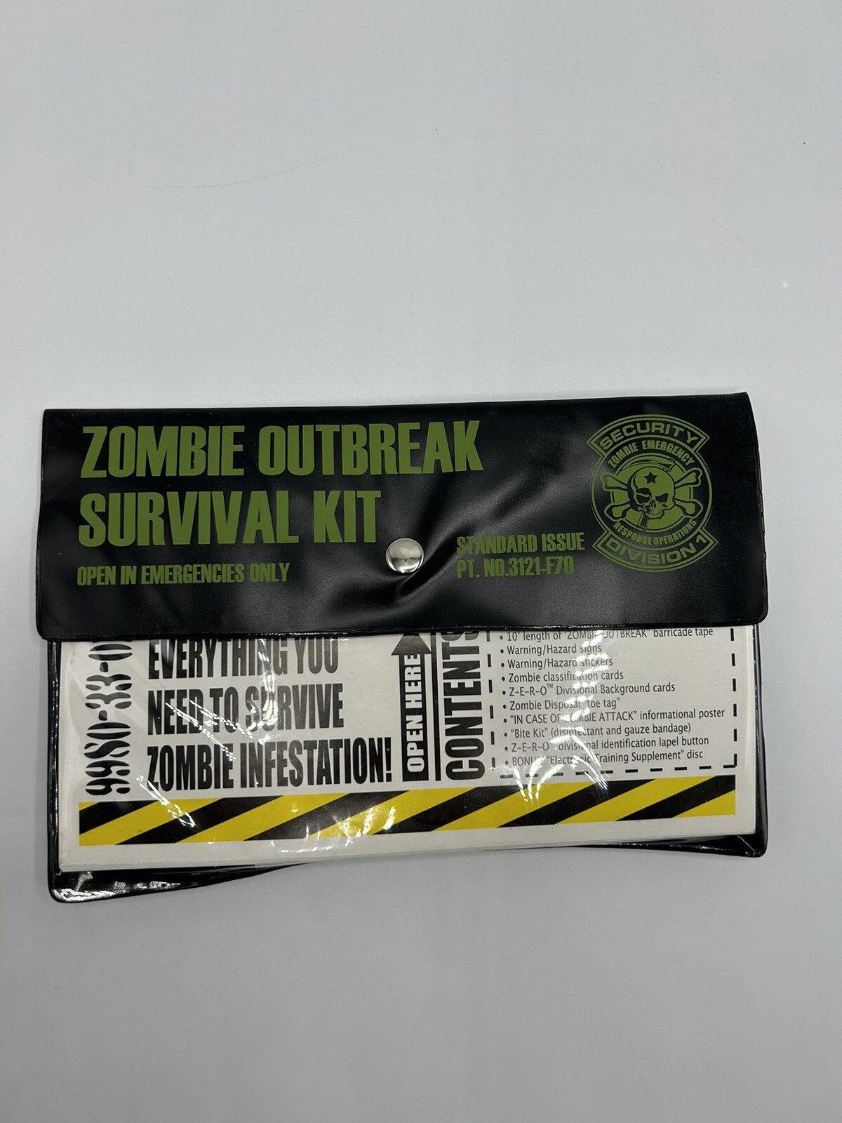 New, Zombie Outbreak Survival Kit w/ Electronic Training Supplement Disc
