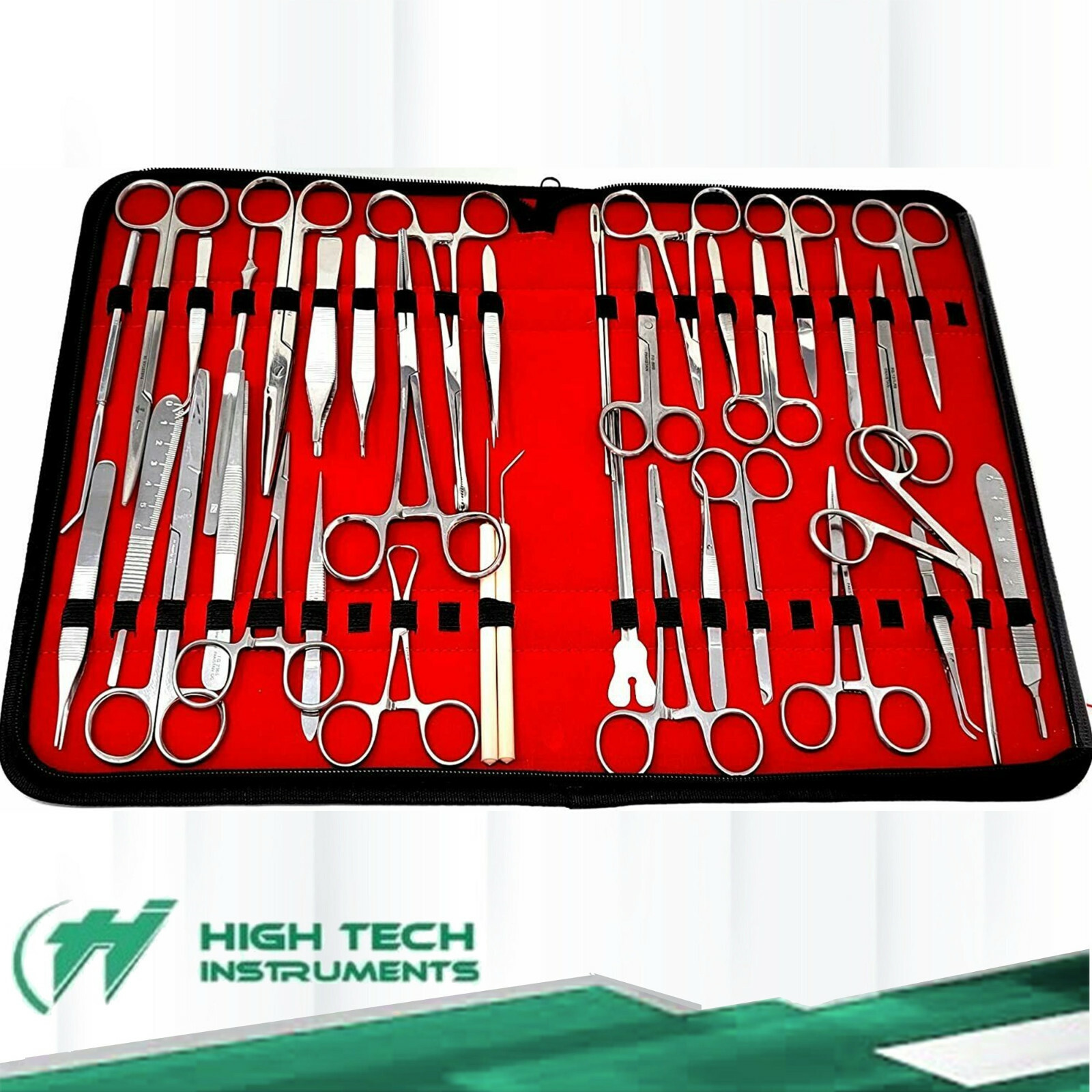 First Responder Paramedic Trauma Emergency Medical KIT FULLY STOCKED Twofold Bag