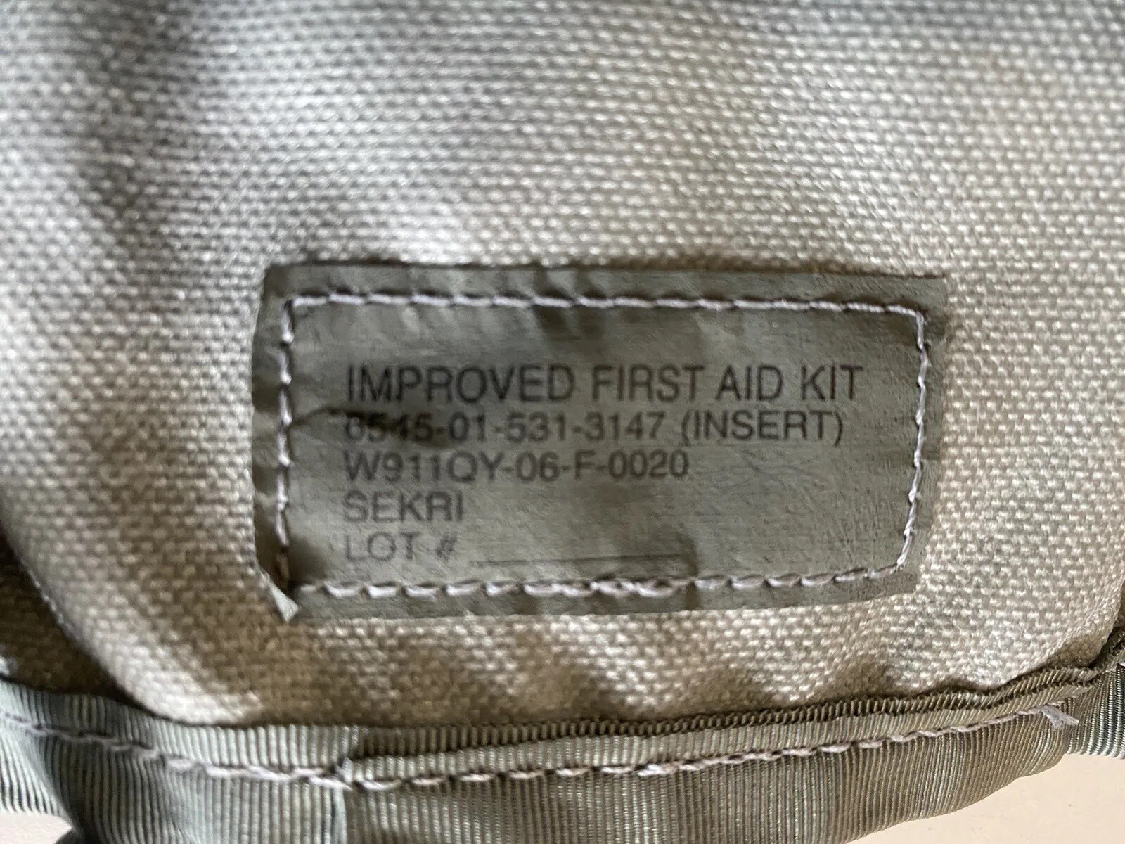 US Military MOLLE II IFAK Pouch w/ INSERT – ACU IMPROVED First Aid Kit