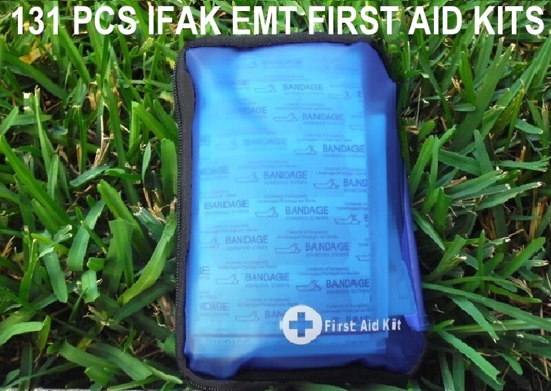 131 Pcs First Aid Kit Medical Emergency Trauma Military Survival Travel Portable