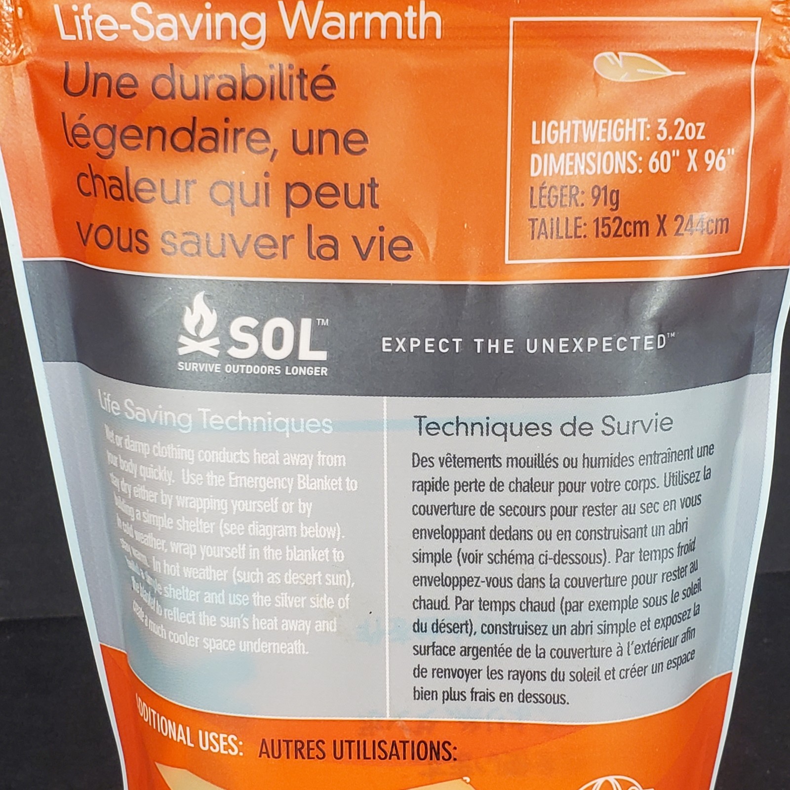Adventure Medical Kits SOL Heatsheets Emergency Blanket 1-2 Person Survival NEW