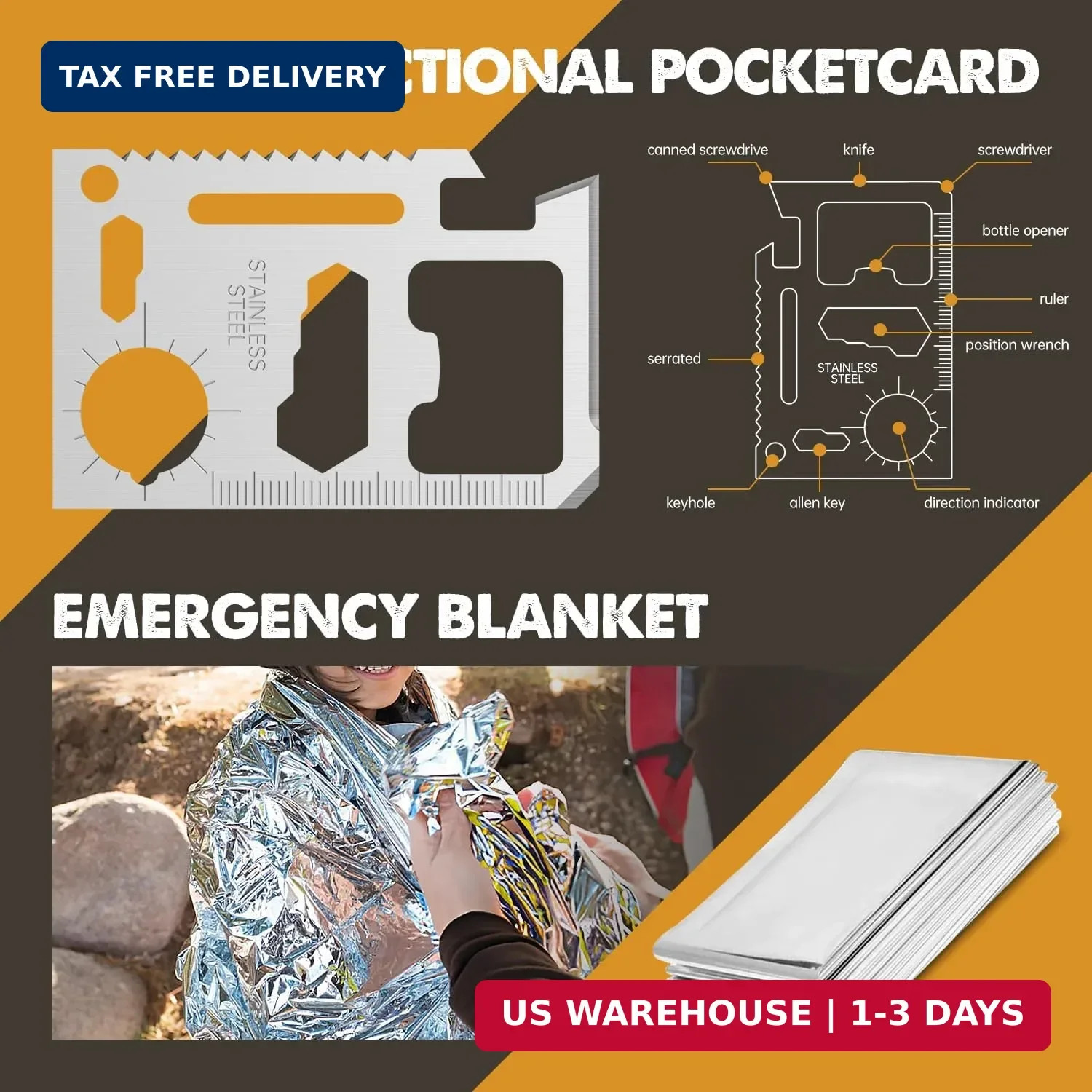 Gifts for Men Him Dad, Survival Kit and Equipment 25 Pcs, Valentines Gifts for h