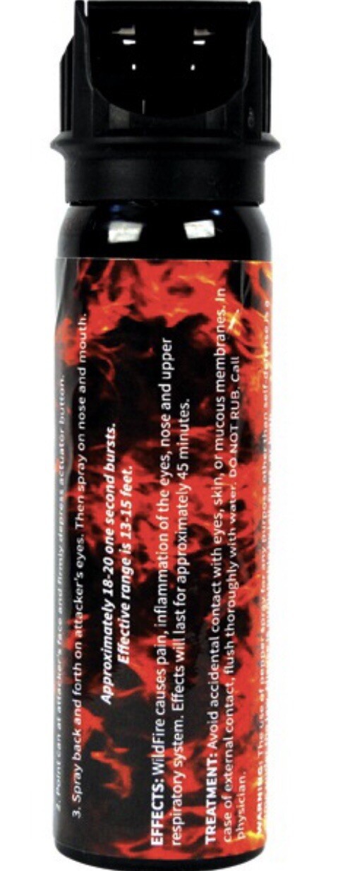 HOTTEST Wildfire Pepper STREAM Spray FLIP TOP 4 oz Home POLICE Self Defense USA