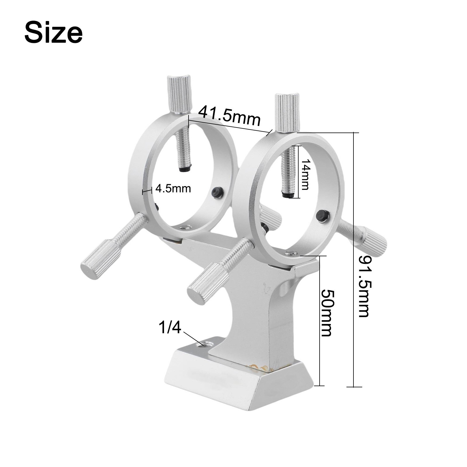 Finderscope Bracket with Adjustable Capabilities for Secure Telescope Mounting
