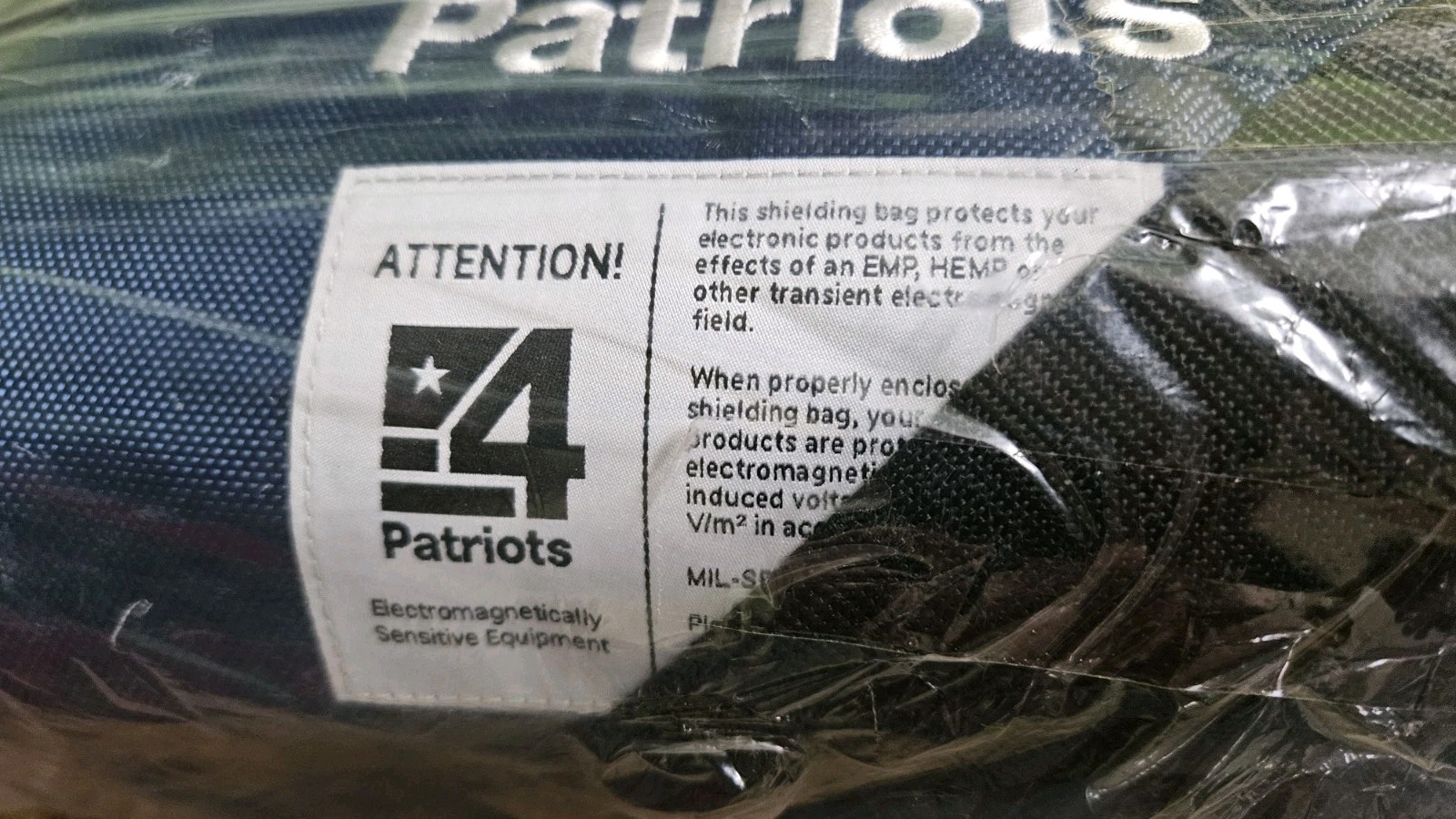 4 PATRIOTS MIL-SPEC 461-F R5-105 EMP SHIELDING BAG FOR ELECTRONICS – BRAND NEW
