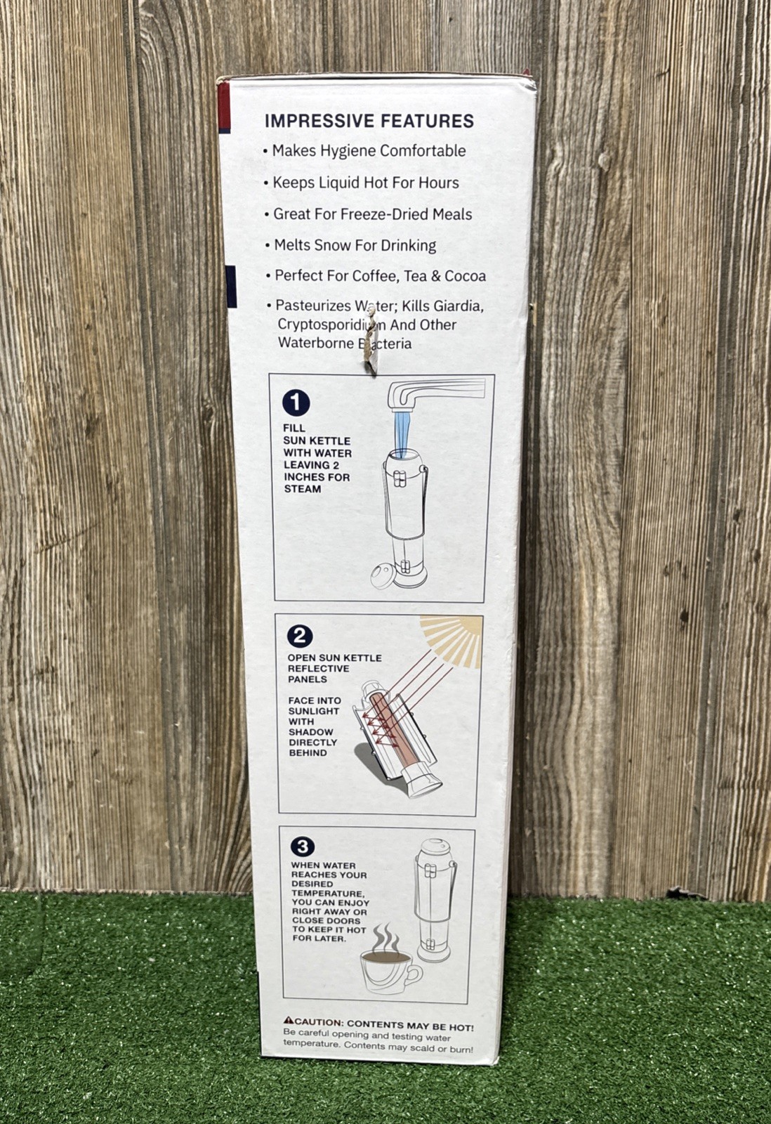 4Patriots Sun Kettle Rocket Solar Thermos Cooker Water Heater Survival Kit NEW
