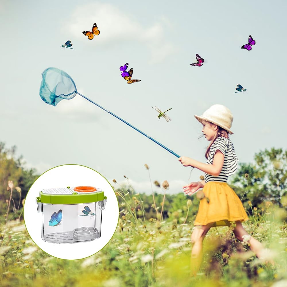 Cup Magnifiers for Kids, Magnifier Insects Collection Box, Kids Toy Adventure Set with…