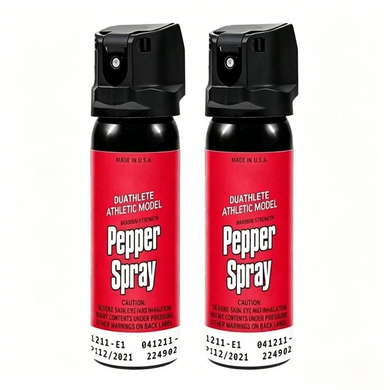 2 Packs Pepper Spray – Maximum Strength OC Spray, 12ft, 40 Bursts