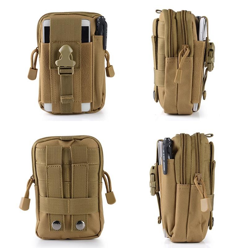 Outdoor Survival Tool Kit Military Pouch Oxford Pack Multiple Pockets Military W