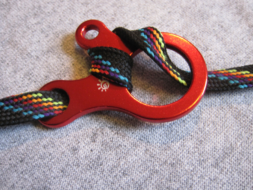 US.Seller-Red 3 Hole rapid quick release knote EDC Survival outdoor Aluminum