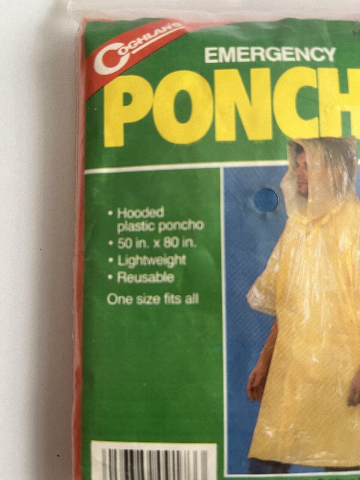 Coghlan’s Emergency Poncho 9173 50″ x 80″ Lightweight Reusable One Size Fits All