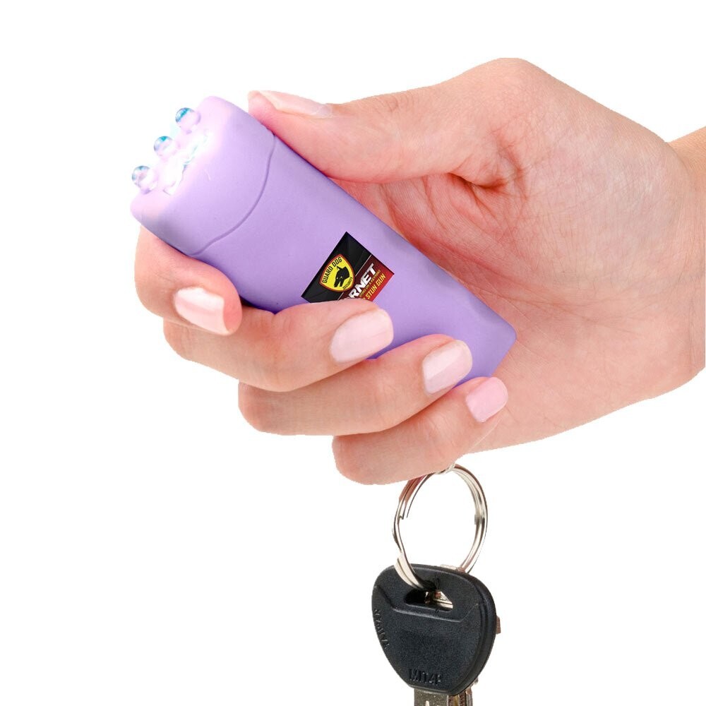 Stealth Compact Safety Device with LED Light & Keychain | Sleek Design with 110