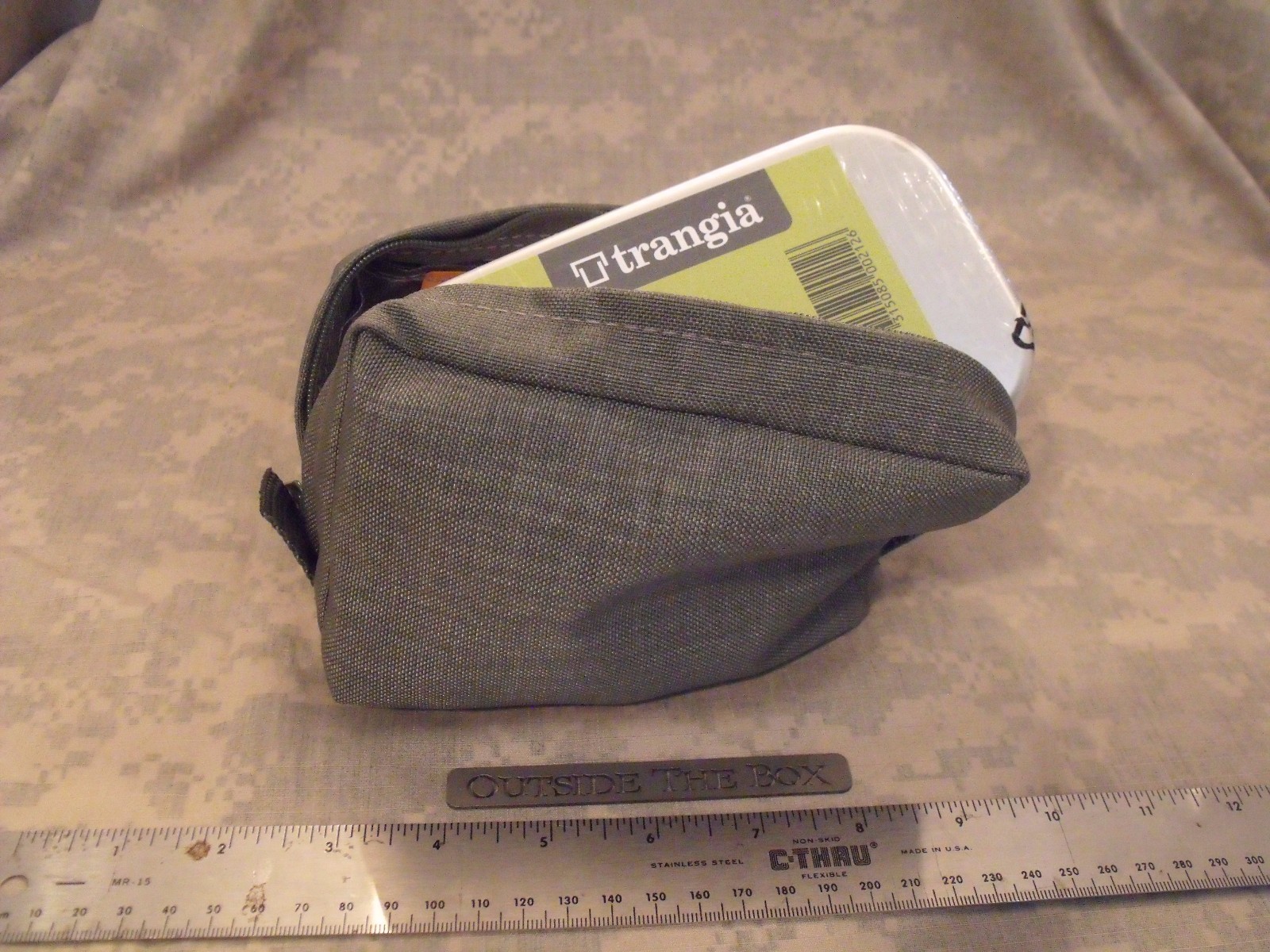 Emergency/Survival Trangia 212 Aluminum Mess Kit Tin & Nylon Pouch FOILAGE GREEN