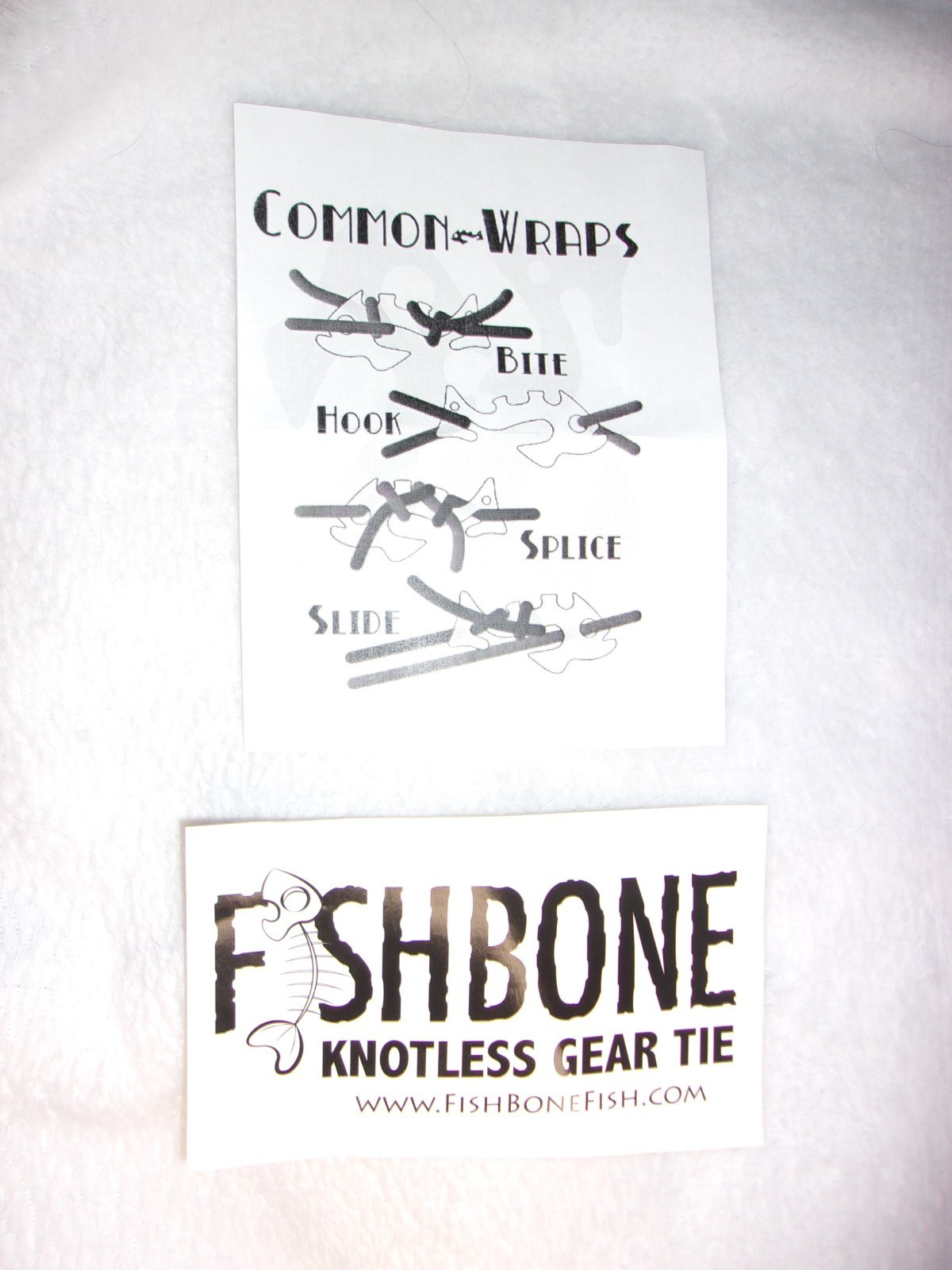 Fish Bone Knotless Rope Tie – Piranha – SEALED NEW IN PACKAGE teal