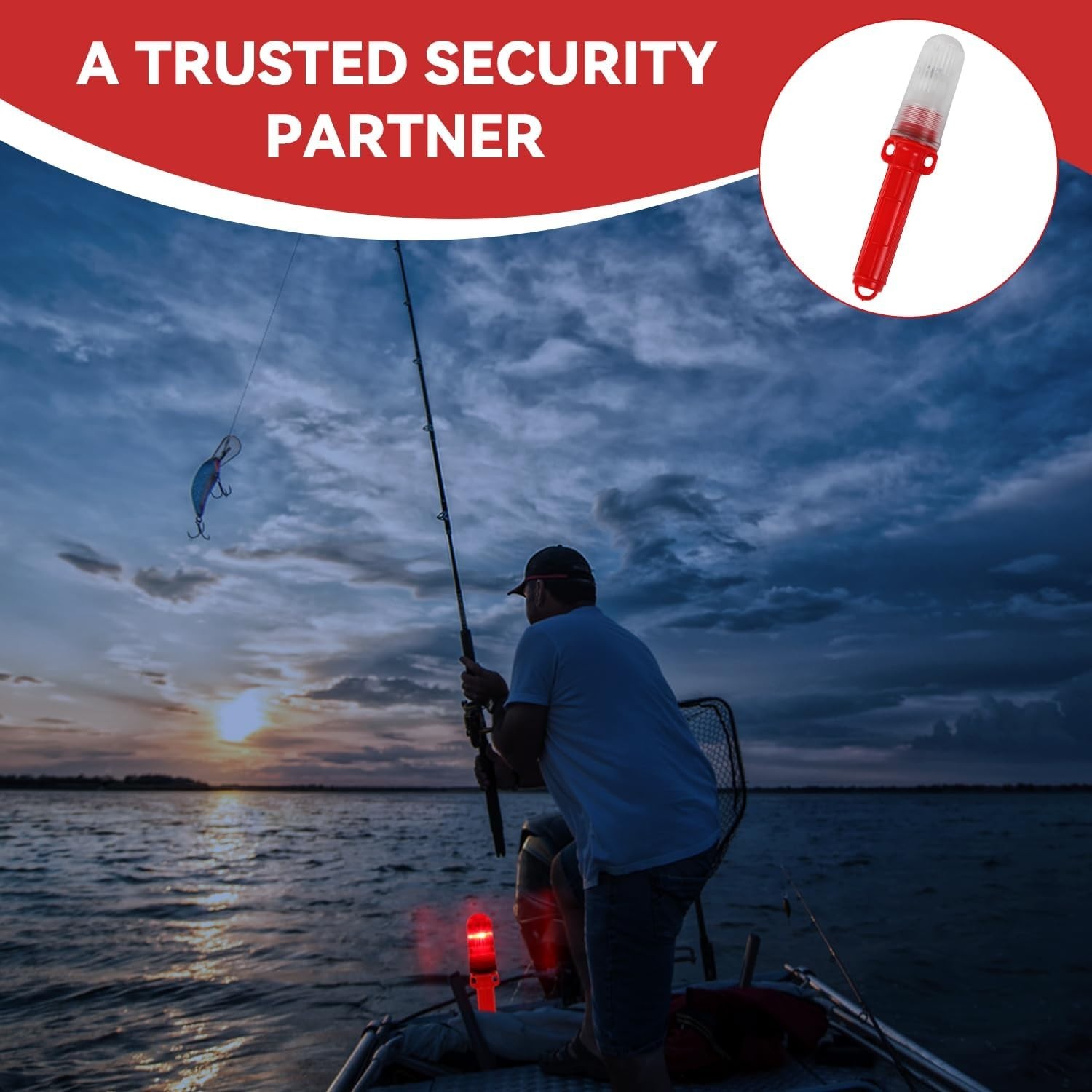 High-Visibility 2PCS Boat Flares for Safe Marine Adventures – Easy Deployment