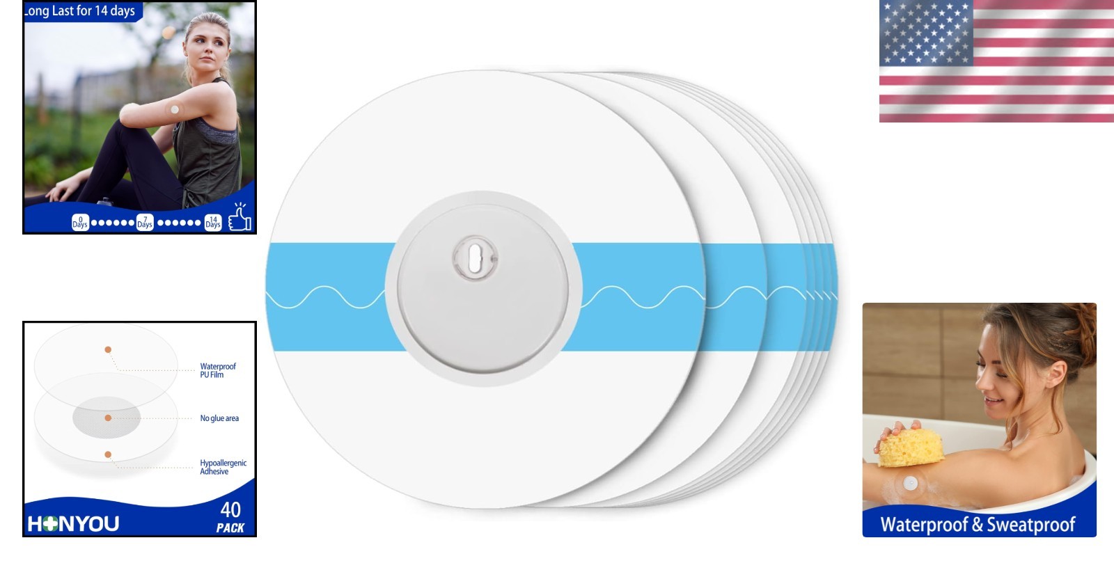 Long-Lasting 40-Pack Libre 3 Sensor Covers – The Ultimate Protection Solution
