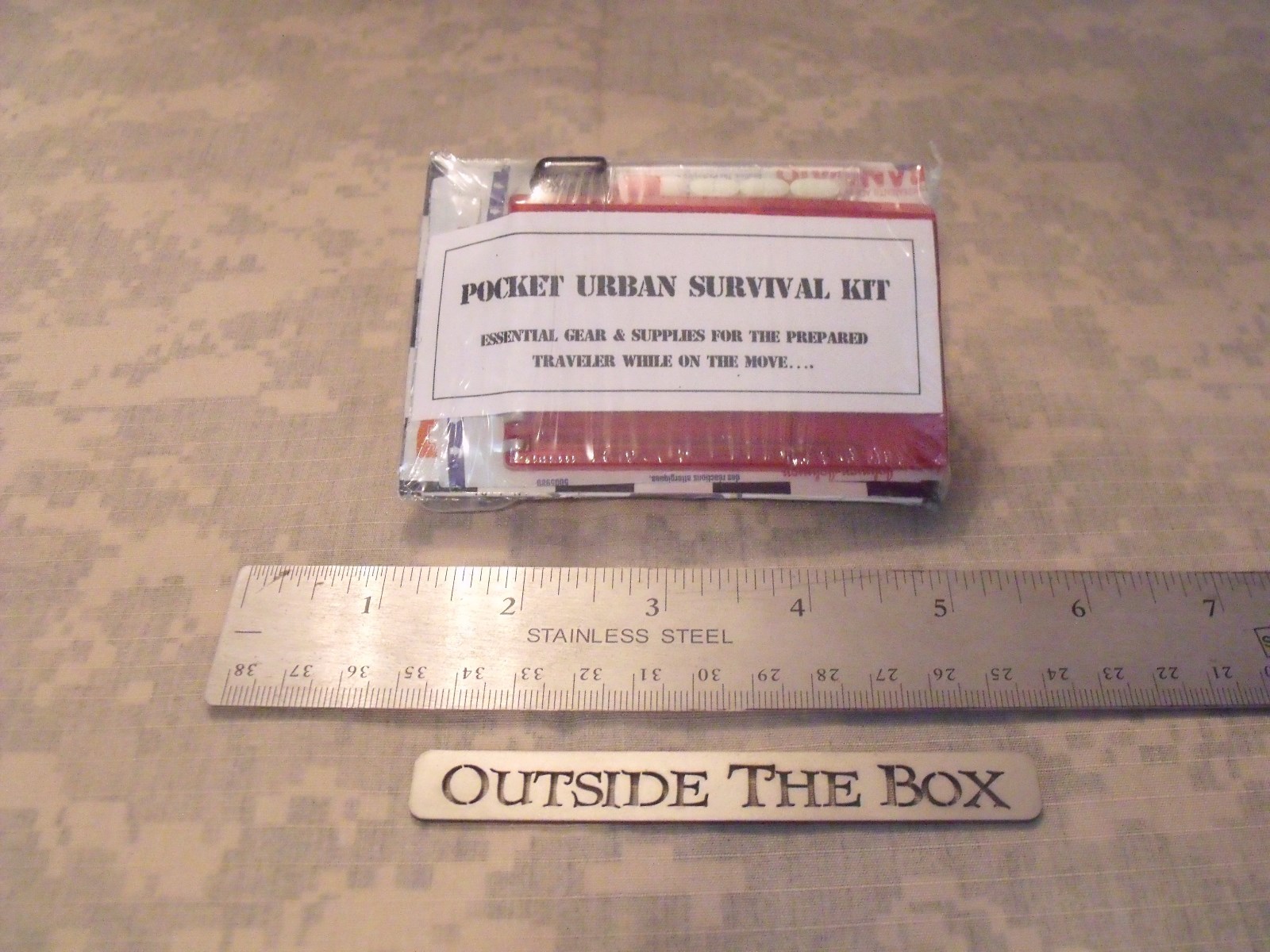 NEW! “Pocket Urban Survival Kit” Manhattan Map, Knife, Whistle, Compass & MORE