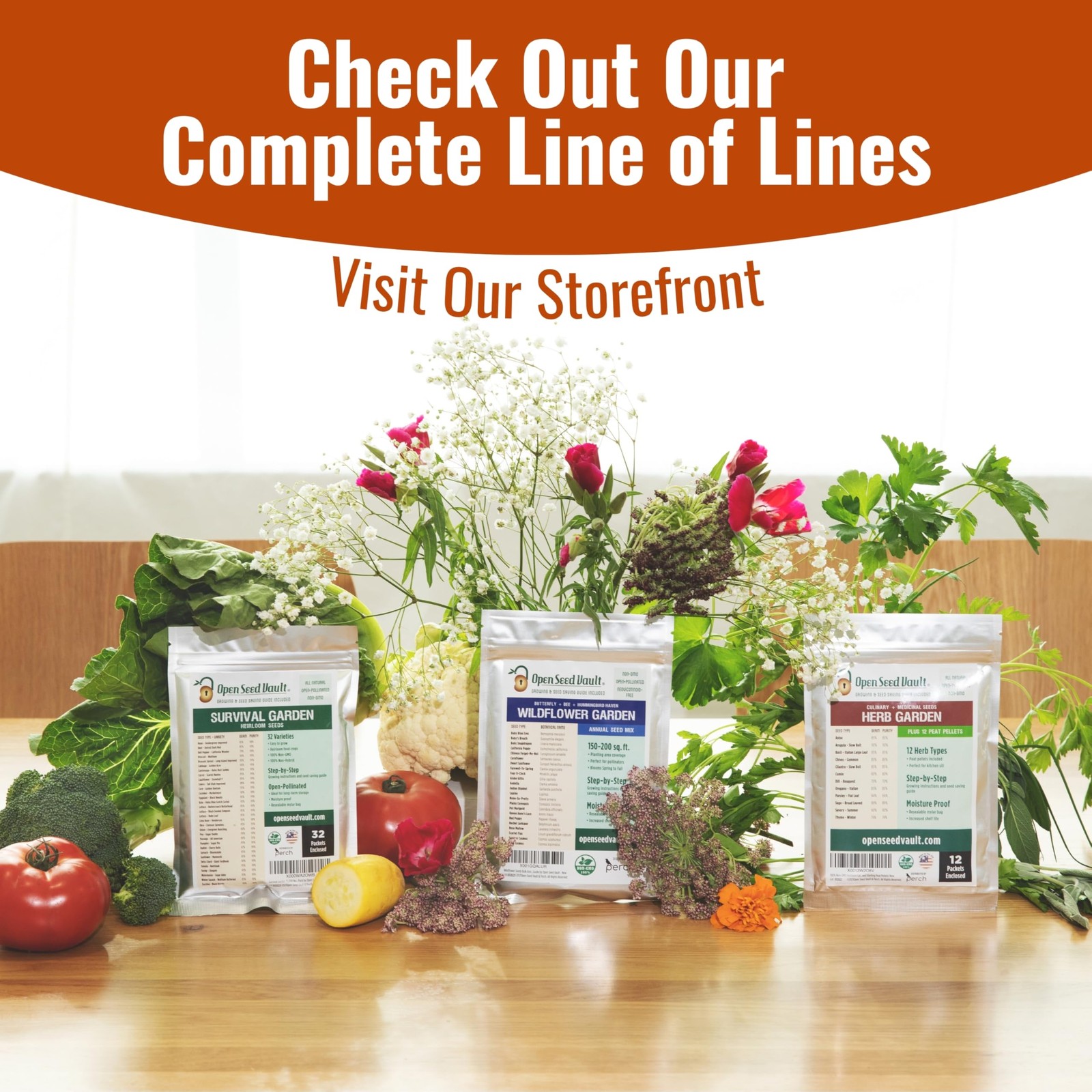 |15,000 Heirloom Seeds | 32 Seed Types | Survival Seeds | 2026 Season | Non G…