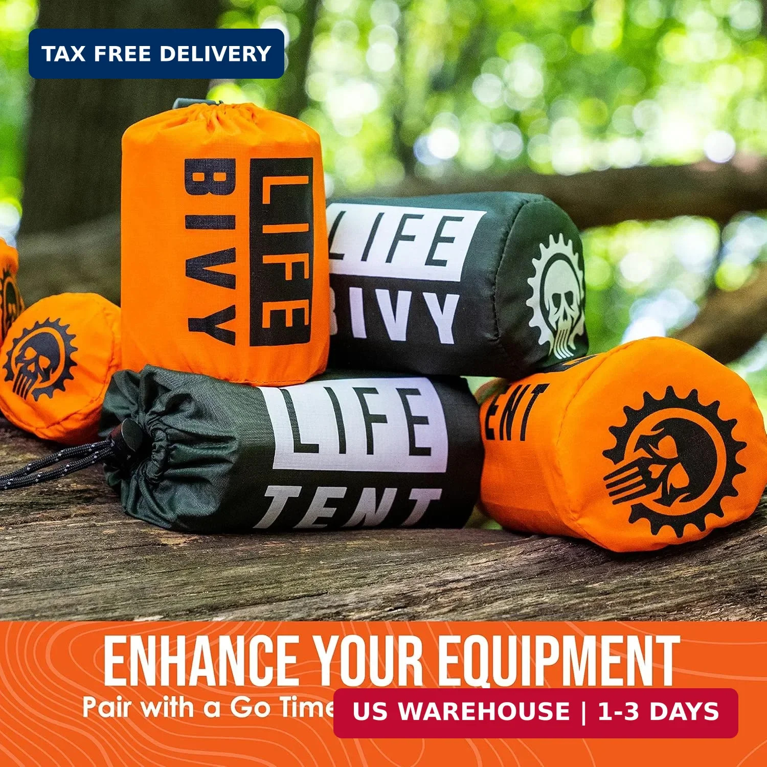 Go Time Gear Emergency Blankets for Survival (12 Pack), Mylar Emergency Survival