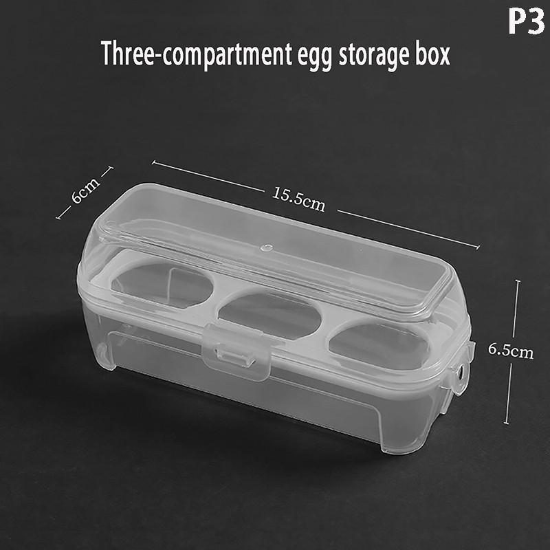 Egg Box 3/4/8 Grids Egg Holder Container For Outdoor Camping Picnic Eggs Box