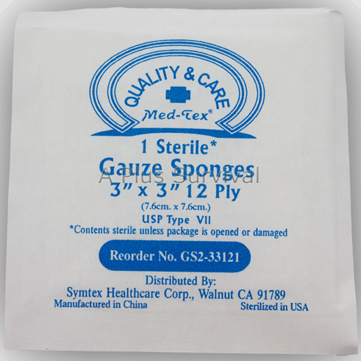 100 Gauze Pads 3″ x 3″ First Aid Emergency Camping Hunting Survival Kits