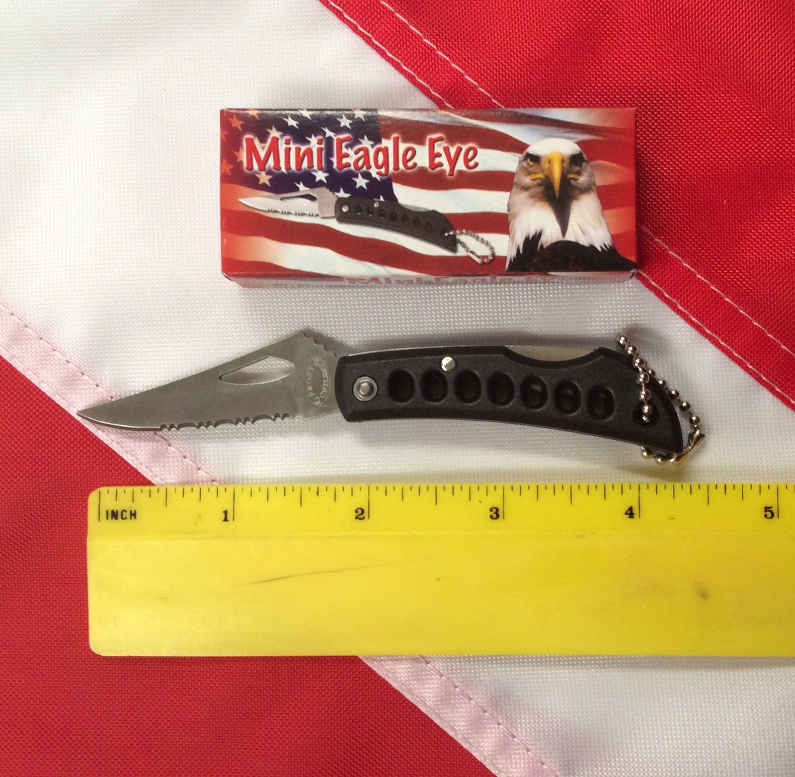 Mini Eagle Eye tactical Knife SS Folding emergency pocket bugout bag survival #6