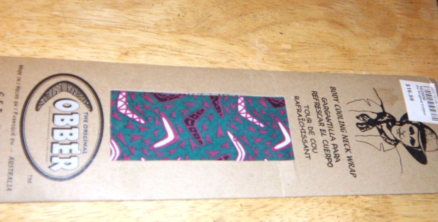 Wild Birds Unlimited The Original Coober Boomerang Body Cooling Neck Wrap NIB