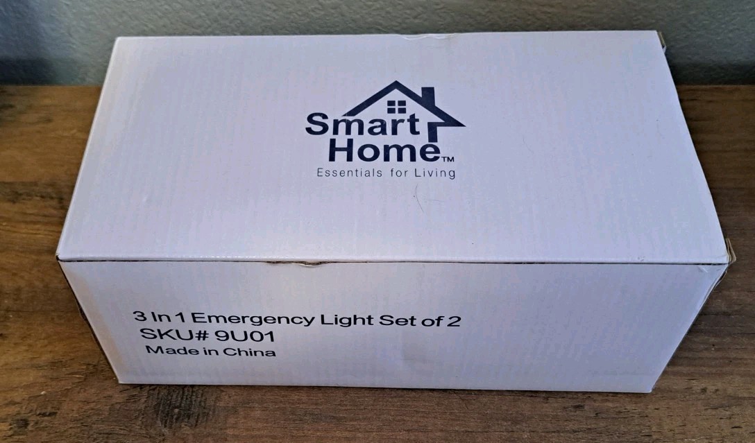 New Smart Home 3 in 1 Emergency Light • Set Of 2 For Camping Hiking Car Home