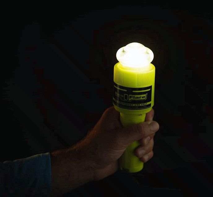 ResQFlare Electronic Distress E-Flare and Flag, USCG Approved Replacement