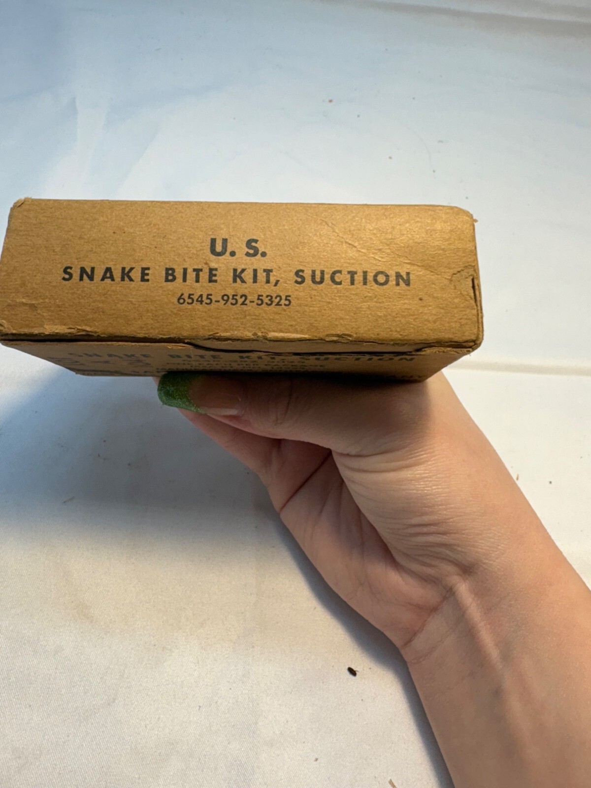 Vtg Military Snake Bite Kit, Suction w/Box USA